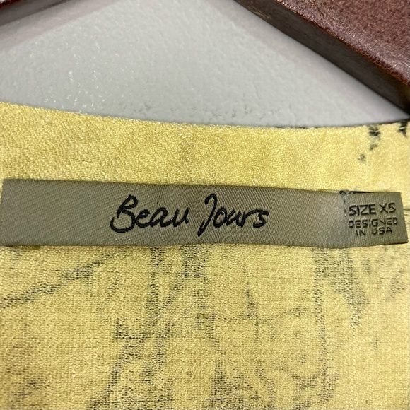 Beau Jours Art Print Tunic Top Women’s Size XS Abstract Lagenlook Oversized Boho - Picture 5 of 6